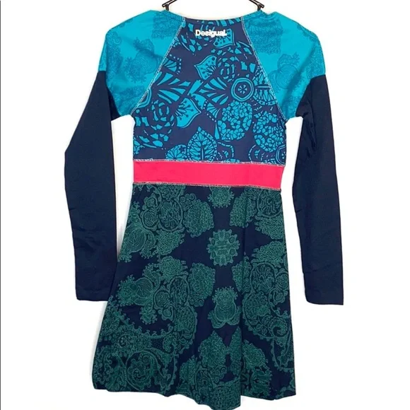 Desigual Girls Long Sleeve Dress Size 11/12 - Picture 5 of 6